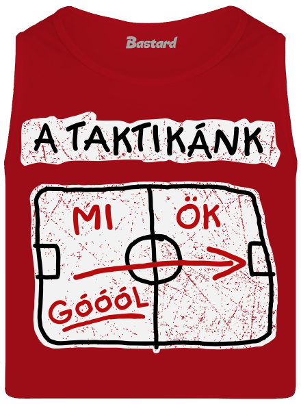 A taktikánk férfi trikó Red