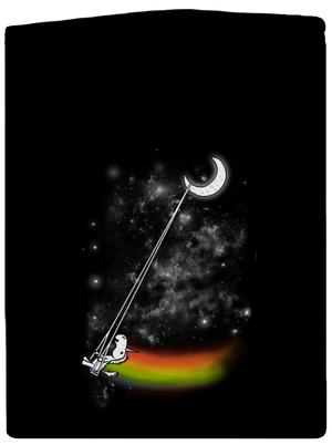 Unicorn universe cipzáras férfi pulóver Black