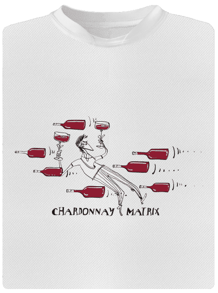 Chardonnay matrix férfi sportpóló White