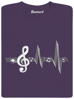 A zene az életem férfi póló Urban Purple