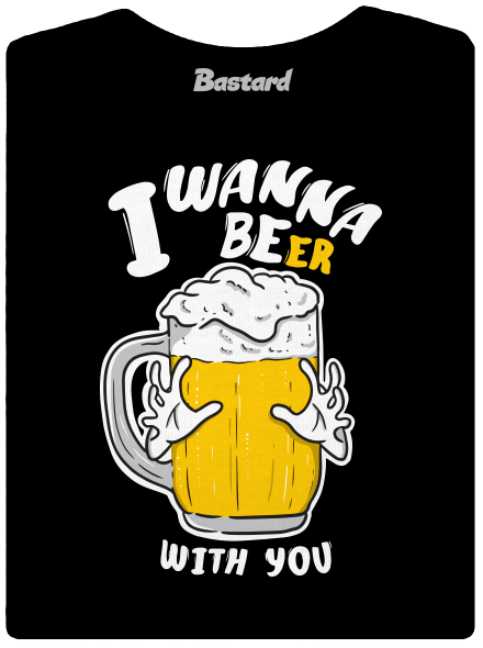 I wanna beer prémium női póló Black