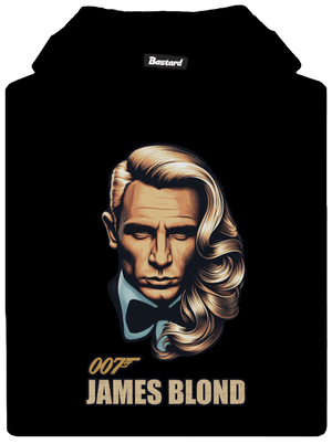 James Blond gyerek kenguruzsebes pulóver Black