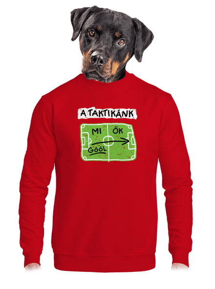A futballtaktikánk unisex crewneck Red