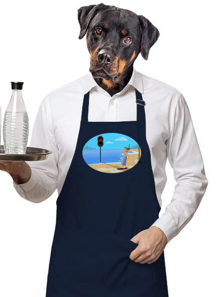 Biztonságos úszás kötény Navy