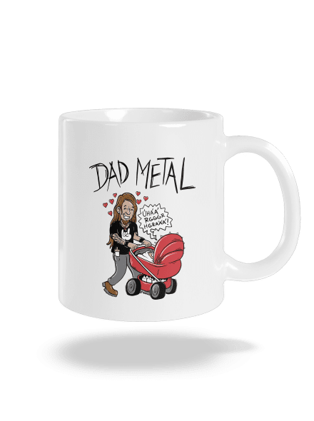 Dad metal hagyományos bögre White