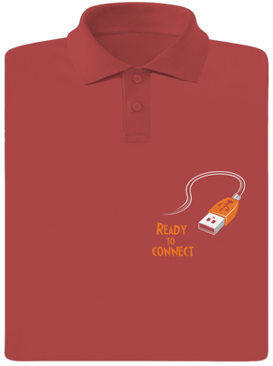 USB csatlakozás férfi pólóingek Burgundy