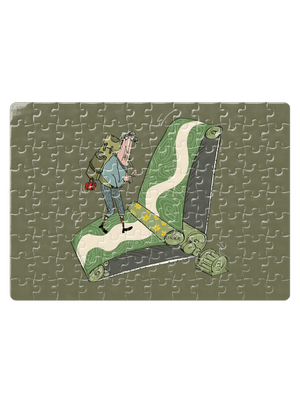 túrázás az övön kirakós White