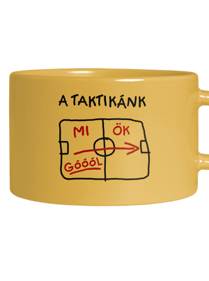 A taktikánk macaron bögre Yellow Macaron