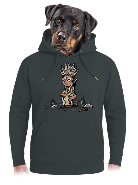 Indián unisex prémium pulóver Charcoal
