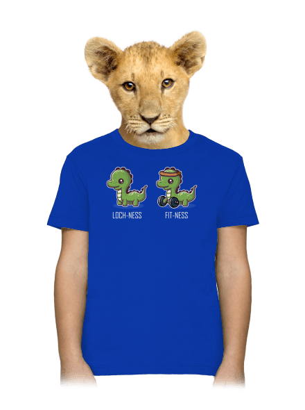 Fit-ness gyerek póló Royal Blue