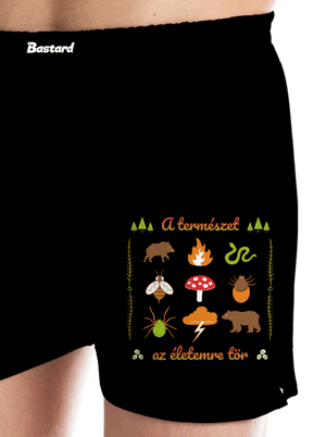 A természet az életemre tör férfi alsó nadrág Black