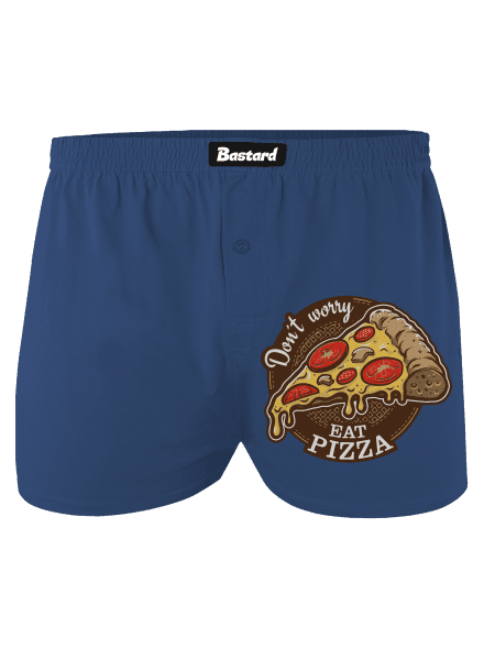 Pizza férfi alsó nadrág Blue