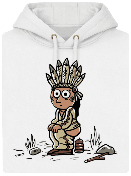 Indián unisex prémium pulóver Snowwhite
