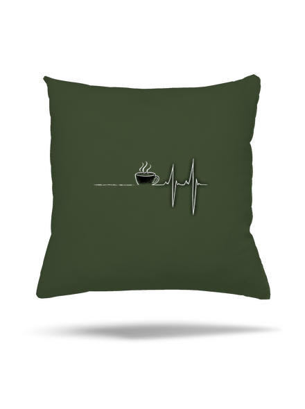 Coffee help párna Olive Green
