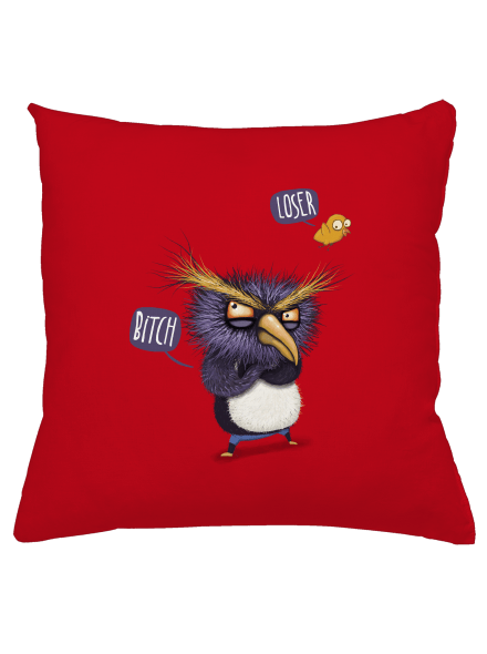 A pingvin nem repül párna Red