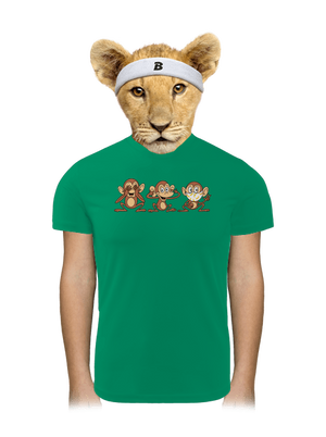 Kis majom gyerek sport póló Kelly Green Mal