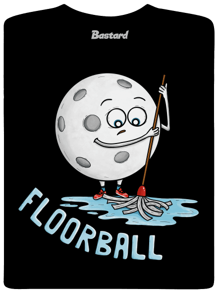 Floorball gyerek póló Black