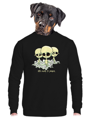 Látogatók unisex crewneck Black