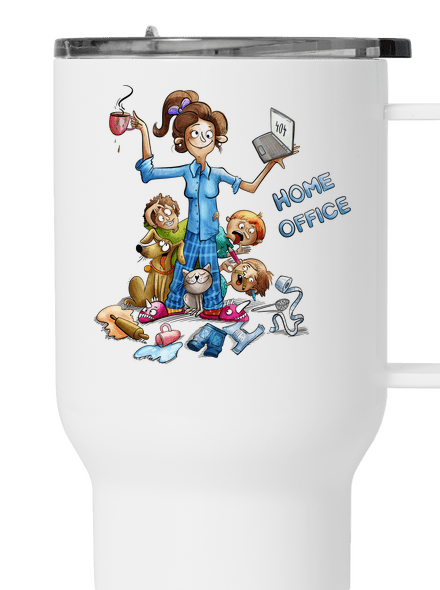 Anyukák home office termosz bögre White