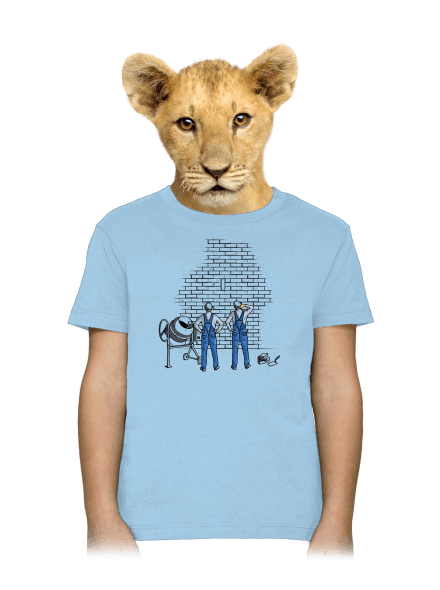 Kőművesek gyerek póló Sky Blue