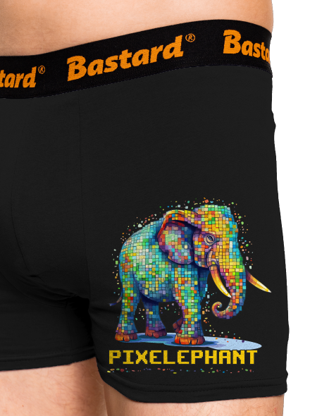 Pixelephant boxeralsó Black