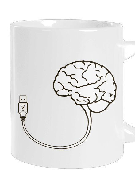 USB agy nagy bögre White