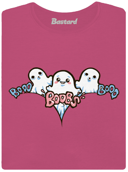 Boobs prémium női póló Magenta