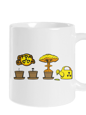 Atom bloom hagyományos bögre White