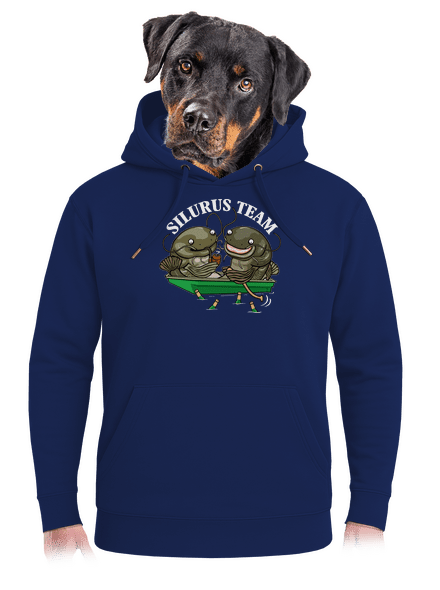 Silurus team unisex prémium pulóver Navy