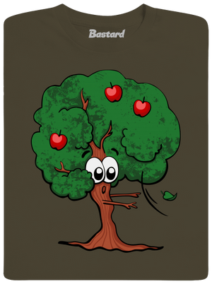 Alma és almafa férfi hosszú ujjú póló Urban Khaki