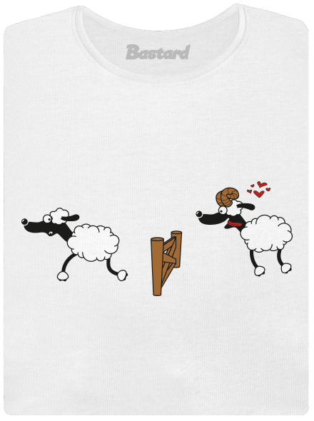 Sheeps in love prémium női póló White