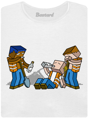 Real Minecraft prémium női póló White