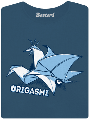 Origasmi prémium női póló Petrol Blue