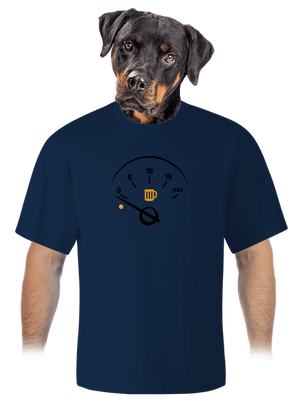 Üres tank unisex túlméretezett póló Midnight Blue