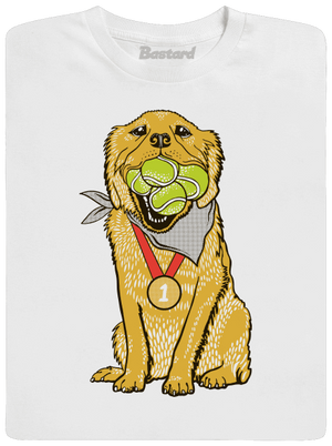 Arany retriever férfi hosszú ujjú póló White