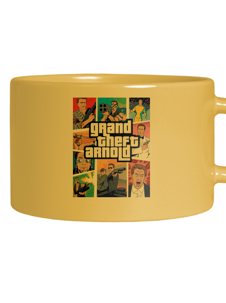 Grand Theft Arnold macaron bögre Yellow Macaron