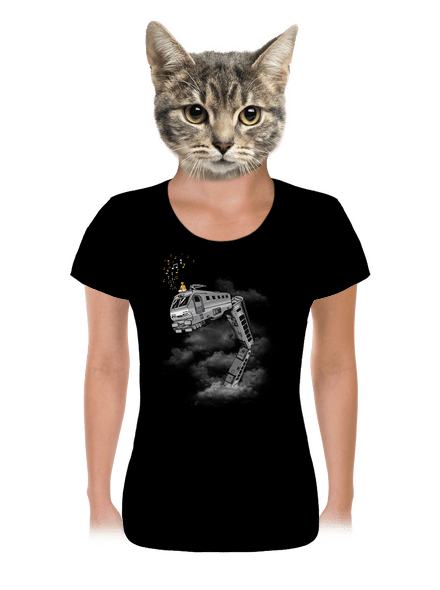 Snake Train női póló Black