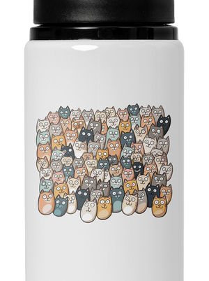 Találd meg az ördögöt kulacs White