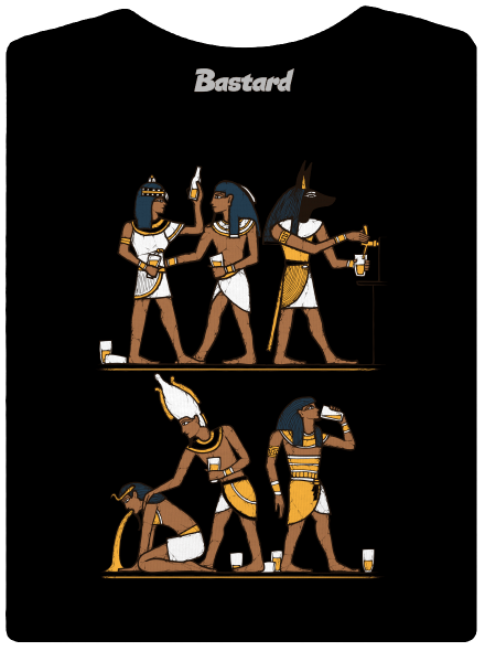 Egyiptomi parti prémium női póló Black