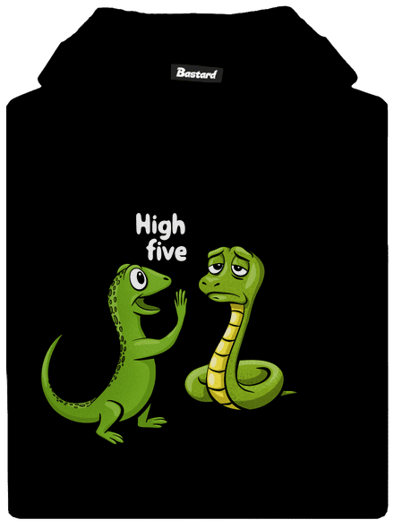 High Five gyerek kenguruzsebes pulóver Black