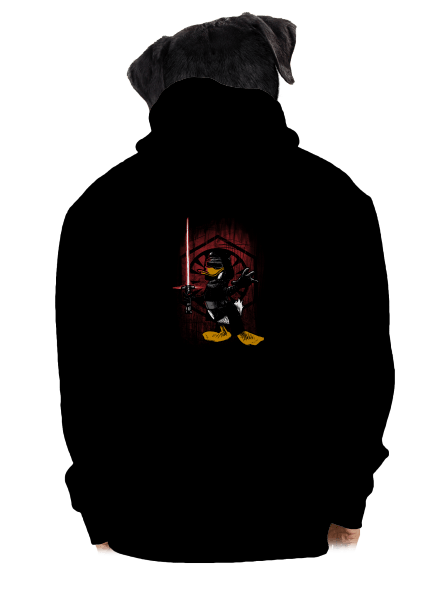Kylo Duck cipzáras férfi pulóver Black