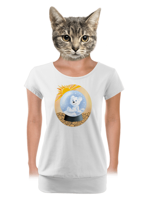 női póló elasztikus alsó szegéllyel