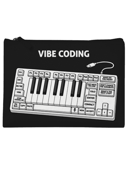 Vibe coding kis táska Black