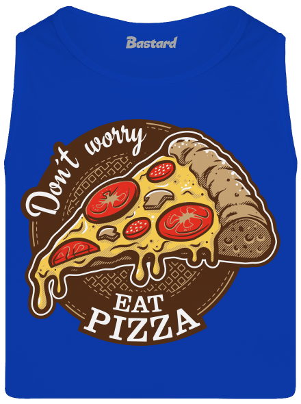 Pizza férfi trikó Royal Blue