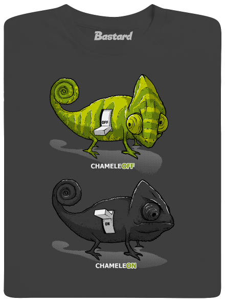 ChameleON ChameleOFF férfi hosszú ujjú póló Dark Grey
