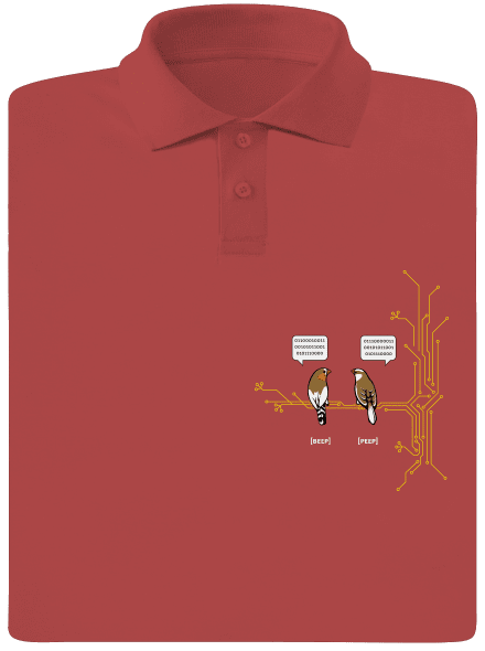 Beep and Peep férfi pólóingek Burgundy