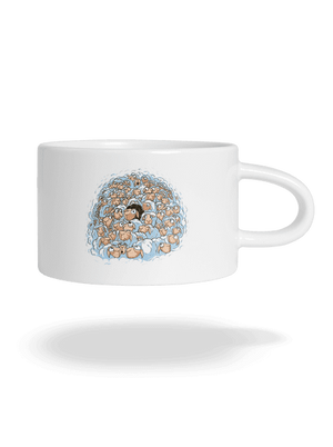 Nem megyek a tömeggel macaron bögre White