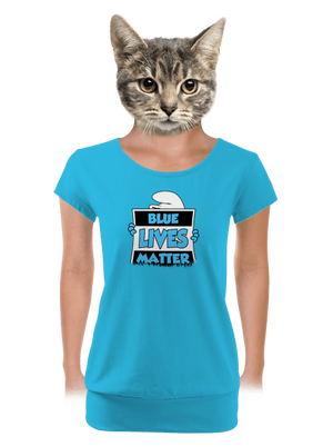 női póló elasztikus alsó szegéllyel