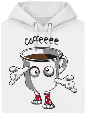 Zombie coffee unisex prémium pulóver Snowwhite