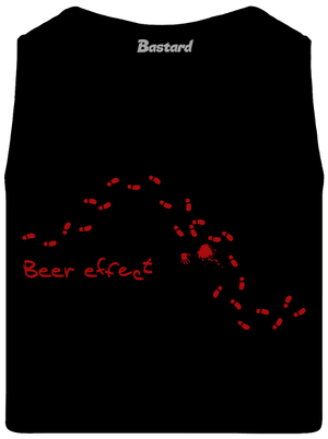 Beer effect férfi trikó Black